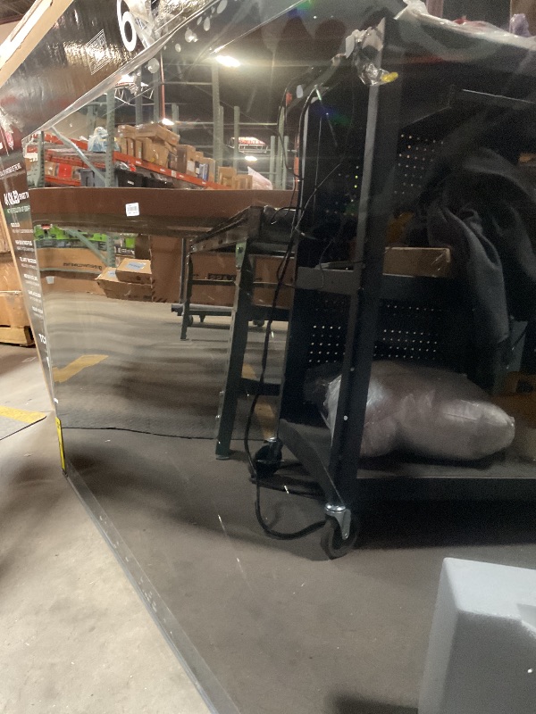 Photo 1 of **BROKEN. SELLING FOR PARTS**TCL 65-Inch Q65 QLED 4K UHD Smart TV with Google TV (65Q651G, 2024 Model) Dolby Vision, Dolby Atmos, HDR Pro+, Game Accelerator Enhanced Gaming, Voice Remote, Works with Alexa, Streaming Television
