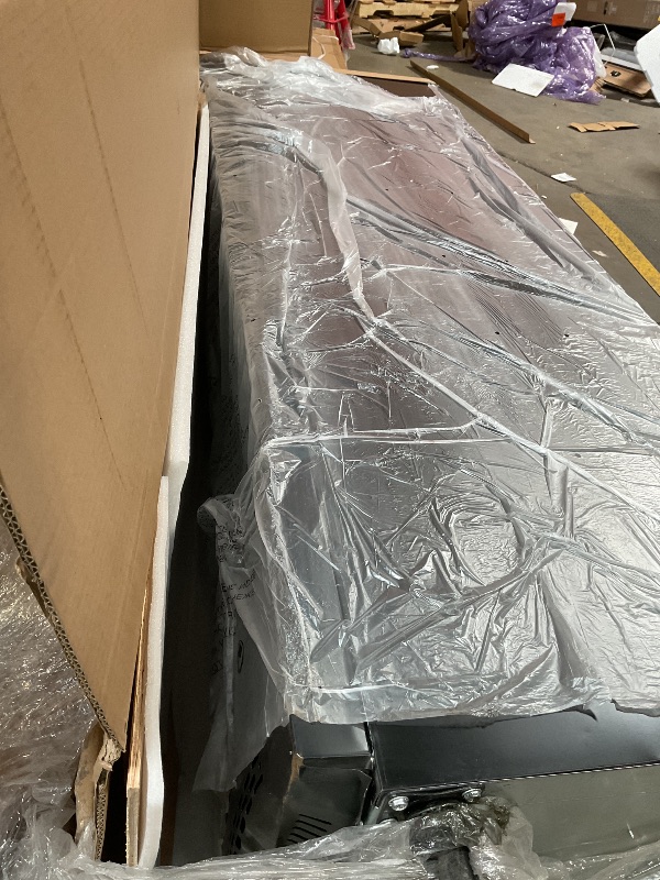 Photo 1 of **DAMAGE TO WHEEL AND BASE**Mojgar 14.8 Cu Ft Commercial Merchandiser Refrigerator for Beverage,Glass Door Upright Display Fridge with Front LED Light,Large Freestanding Business Cooler for Shop,Restaurant,Apartment,etc