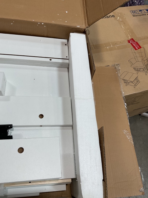 Photo 1 of **SELLING FOR PARTS** kitchen, island cart. White. Partial set.