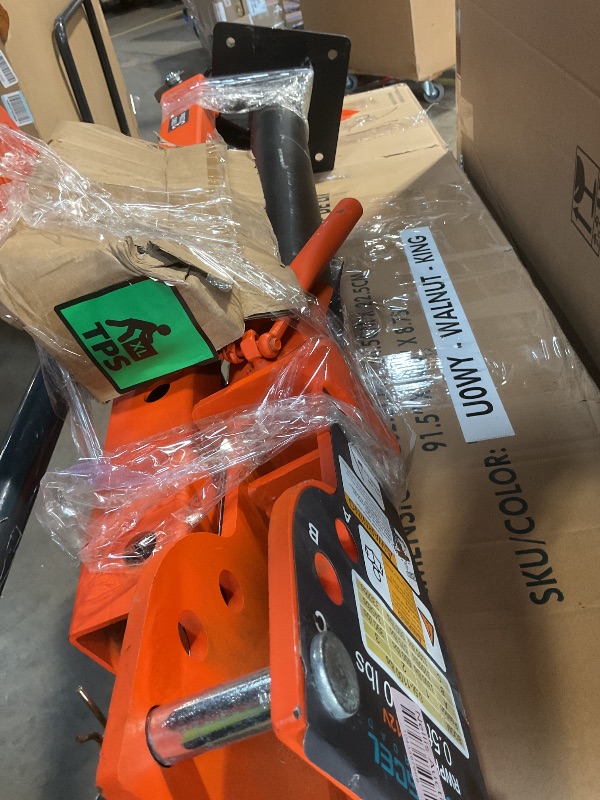 Photo 1 of *FINAL SALE/ PARTS ONLY* RUGCEL WINCH New 1100lb Folding Truck-Mounted Crane, with Electric Winch 3500 lb 12V, Painted Steel Pickup Truck Jib Cranes 360 Swivel Lift Electric Hoist