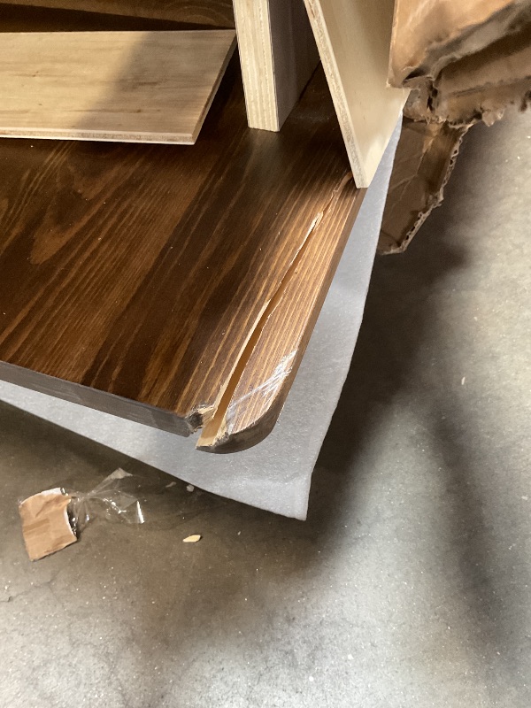 Photo 1 of **Corner piece breaking loose**Flash Furniture Hercules Series 9' x 40" Rustic Solid Pine Folding Dining Table, Rectangular Antique Farmhouse Dining and Event Extension Table