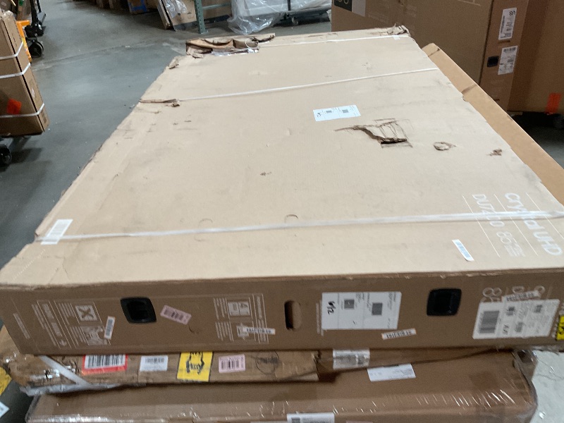 Photo 1 of **DAMAGED SCREEN. SELLING FOR PARTS**SAMSUNG 85-Inch Class Crystal UHD 4K DU7200 Series HDR Smart TV w/Object Tracking Sound Lite, PurColor, Motion Xcelerator, Mega Contrast, Q-Symphony (UN85DU7200, 2024 Model)