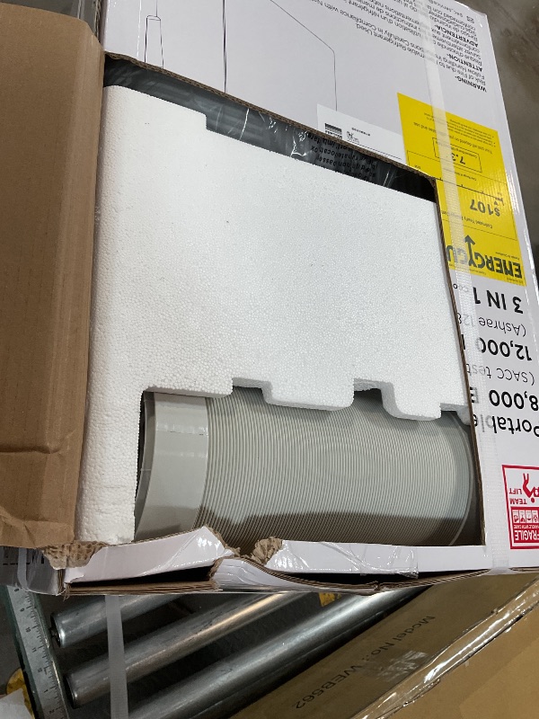 Photo 1 of 12,000 BTU Portable Air Conditioner Cools Up to 500 Sq.Ft, 3-IN-1 Energy Efficient Portable AC Unit with Remote Control & Installation Kits for Large Room, Campervan, Office, Temporary Space