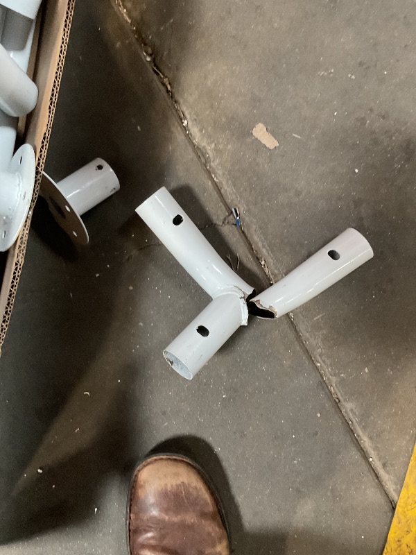 Photo 1 of ** SELLING AS PARTS. FRAME ONLY. SOME DAMAGED**10x20FT Portable Garage, 10'x20' Carport Heavy Duty, Galvanized Frame & 180 g PE Waterproof Canopy, with 4 Doors (Included 2 Side Doors), and 4 Windows, for Pickup Truck, and Boat