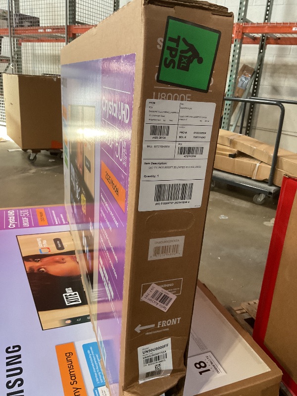 Photo 1 of SAMSUNG 50-Inch Class Crystal UHD U8000F 4K Smart TV (2025 Model) Endless Free Content, Crystal Processor 4K, MetalStream Design, Knox Security, Alexa Built-in