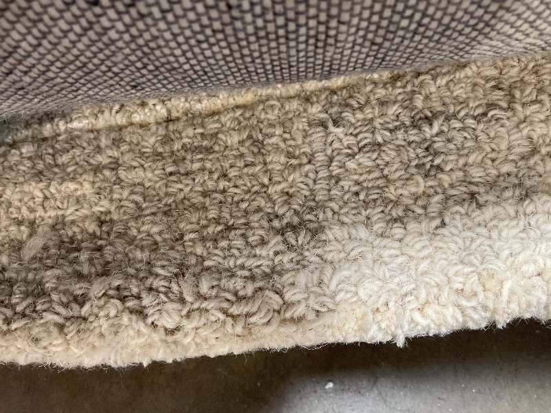 Photo 1 of **DIRTY FROM TRANSPORT**Loloi Magnolia Home by Joanna Gaines Henley Collection HNY-01 Ivory/Smoke 7'-9" x 9'-9" Area Rug