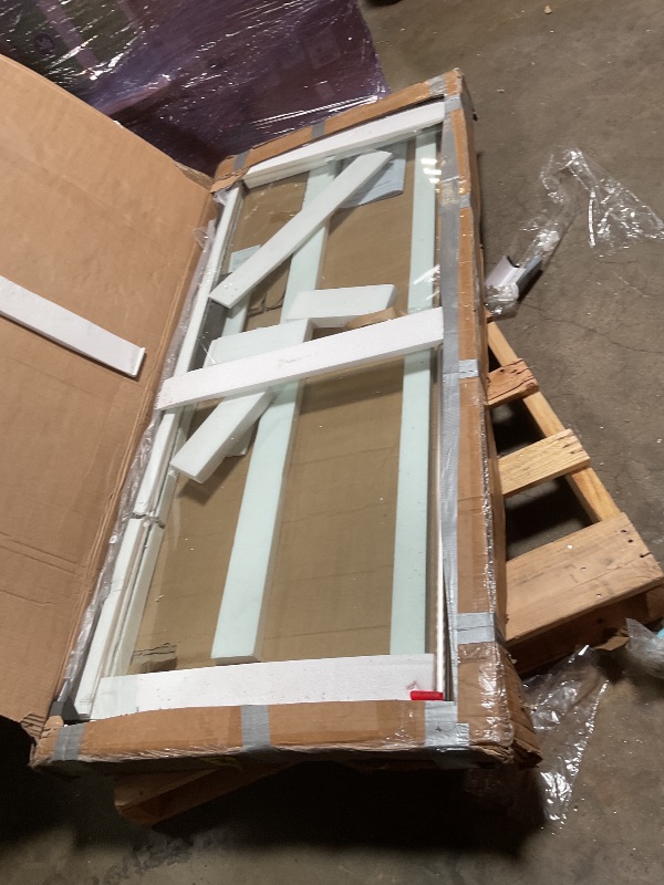 Photo 1 of **MISSING HARDWARE**

Osparple Shower Door 60" W x 72" H Semi-Frameless Sliding Shower Door with 1/4" (6mm) Clear SGCC Tempered Glass Panel and Stainless Steel Handle for Bathroom, Brushed Nickel