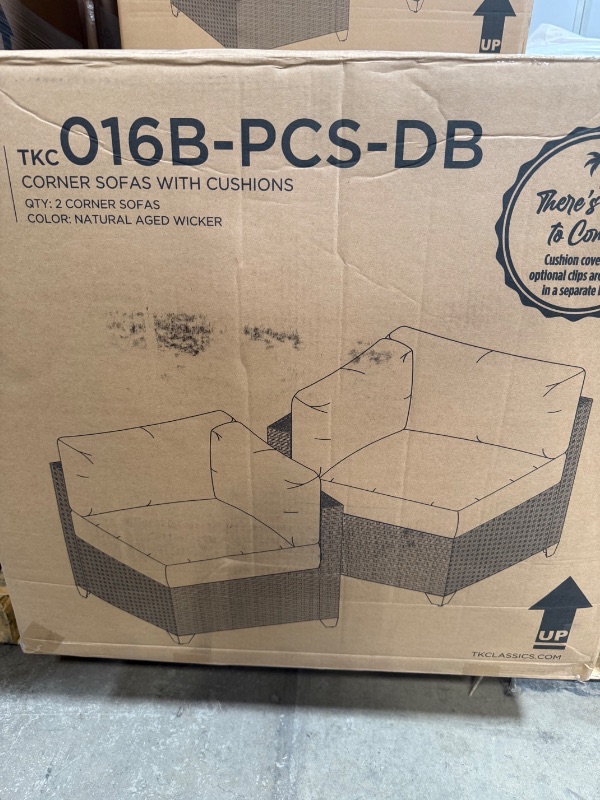 Photo 1 of ****CUSHION COVERS AND CLIPS ARE NOT INCLUDED**** TK CLASSICS FLORENCE 6-PIECE WICKER ADJUSTABLE PATIO SECTIONAL SET *TABLE NOT, INCLUDED*