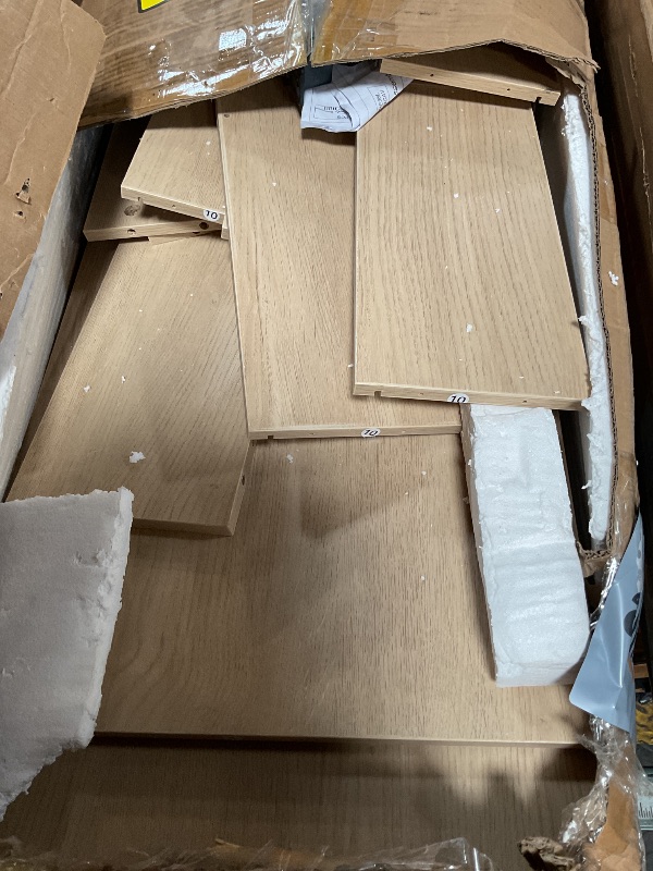 Photo 1 of **MISSING HARDWARE** GarveeHome 8 Drawer Dresser for Bedroom, 54" Wide Natural Oak Double Dresser Organizer with Large Storage, Modern 8 Chest of Drawers for Living Room, Nursery and Hallway