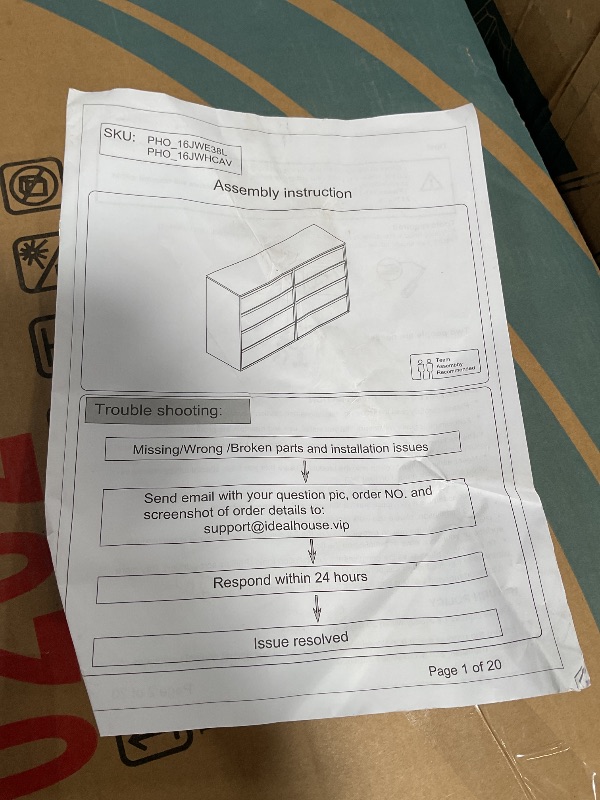 Photo 1 of **MISSING HARDWARE** GarveeHome 8 Drawer Dresser for Bedroom, 54" Wide Natural Oak Double Dresser Organizer with Large Storage, Modern 8 Chest of Drawers for Living Room, Nursery and Hallway