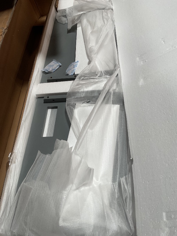 Photo 1 of **INCOMPLETE SET/ POSSIBLY BOX 1 OF 2** YOPTO Full Size Murphy Bed Chest,Hidden Cabinet Wall Bed with Shelves & USB Ports,Foldable Wood Platform Bed Frame,Easy Assembly,Space Saving,for Guest Room,Home,Office,Gray