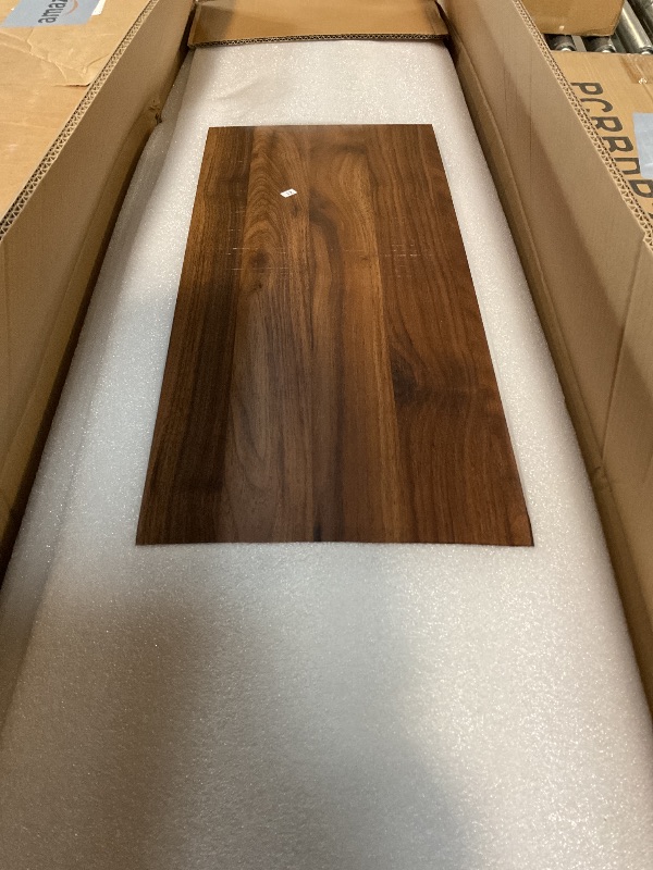 Photo 1 of Agilestic Adjustable Height Electric Standing Desk with Storage Wooden Drawer, 55 x 24 Inches Stand Up Home Office Computer Gaming Table with Splice Board for Work Office Home, Dark Walnut