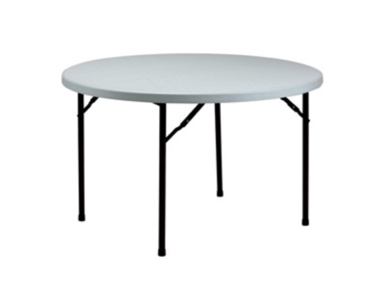 Photo 1 of 
Valuelite Round Blow-Molded Folding Table (48" Diameter)
