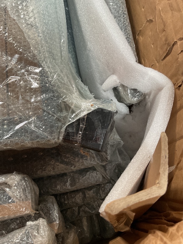 Photo 1 of ** POSSIBLE INCOMPLETE SET** Pamapic 8-Piece Patio Dining Set?Outdoor Aluminum Furniture Set with Plastic-Wood Table Top,Outdoor Furniture Set with 6 Outdoor Stackable Chairs for Patio Garden Poolside (Teak)