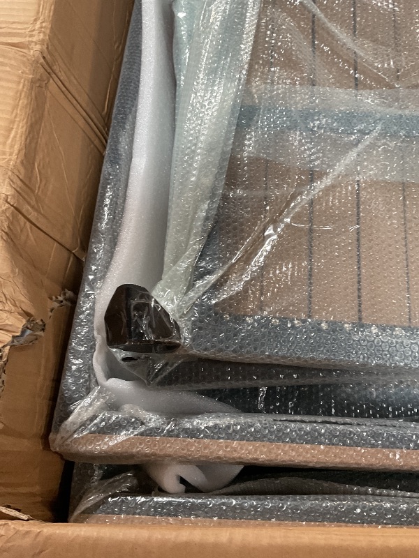 Photo 1 of ** POSSIBLE INCOMPLETE SET** Pamapic 8-Piece Patio Dining Set?Outdoor Aluminum Furniture Set with Plastic-Wood Table Top,Outdoor Furniture Set with 6 Outdoor Stackable Chairs for Patio Garden Poolside (Teak)