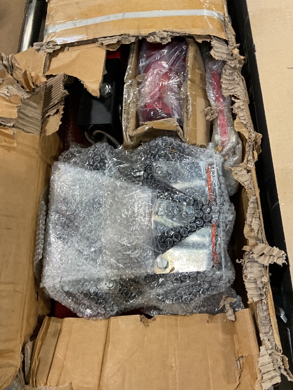 Photo 1 of 4400 LBS Folding Engine Hoist With Leveler Stabilizer, 2 Ton Hydraulic Cherry Picker Engine Crane With 6 Swivel Casters & Telescopic Boom Hitch for Garage, Workshop, Factory & Warehouses