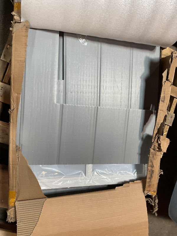 Photo 1 of DWVO 6.x4 FT Resin Storage Shed with Reinforced Floor, Outdoor Storage Shed with Lockable Door, Window and Vents, Waterproof Plastic Tool Storage for Garden, Backyard, Patio, Lawn