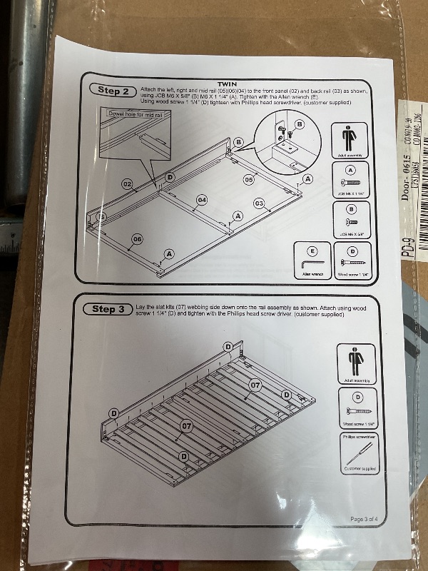 Photo 1 of **PARTIAL SET (TRUNDLE ONLY) BOX 1 OF 2** AFI, Barcelona Full Panel Platform Bed with Twin Trundle, White