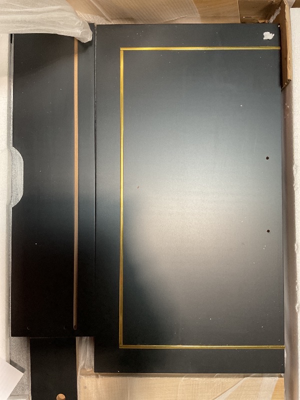 Photo 1 of 30 Inch Bathroom Vanity with Sink,Black Bathroom Vanity with Gold Hardware,Bathroom Vanity with Soft Close Drawers,Built-in Hidden Drawer