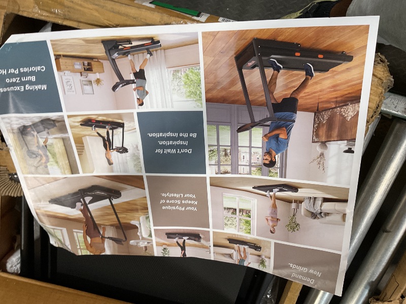 Photo 1 of **FOR PARTS RUNNING BELT NON-FUNCTIONAL DUE TO BROKEN PIECE** THERUN Walking Pad, 2 in 1 Foldable Treadmills for Home, 2.5HP Under Desk with Handle Bar, 16" Widened Running Belt, with Remote Control