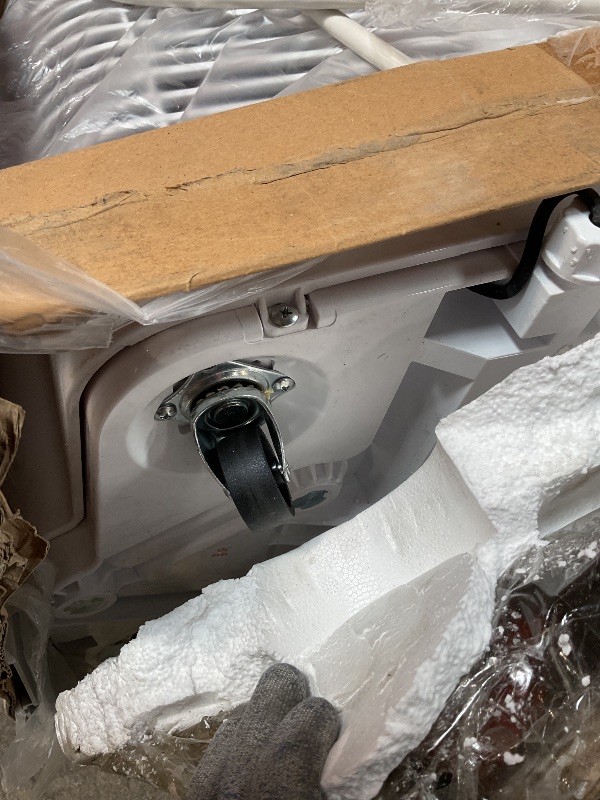 Photo 1 of  **FOR PARTS ONLY/NON-FUNCTIONAL** 14,000 BTU Portable Air Conditioner for Medium Rooms up to 550 sq ft. (9,850 BTU SACC), Wi-Fi Enabled, 3-in-1 with Dehumidify, Fan, and Auto Evaporation, Included Window Installation Kit