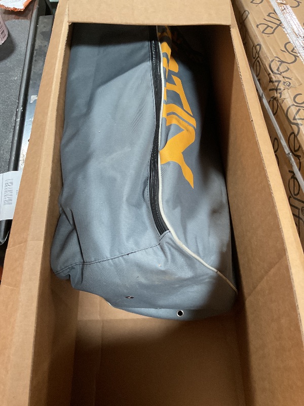 Photo 1 of **MISSING FIN & OTHER ACCESSORY ITEMS** Inflatable Stand Up Paddle Board 12' with Kayak Seat & Dual Paddles – Premium SUP Board for Adults & Families Includes Kayak Conversion Kit, Pump, Leash & Accessories – Stable Wide Deck for Beginners