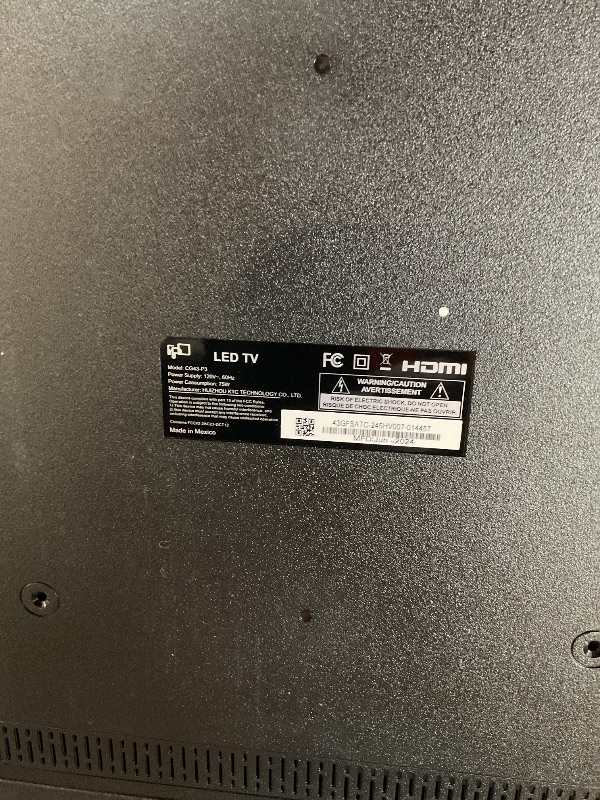 Photo 1 of **FOR PARTS/BROKEN **. FPD 43-inch Smart TV Google TV 1080p Full HD with Google Play and Chromecast Built-in, HDR 10, Dolby Audio, Voice Remote, Stream Live TV(Palette-Series, CG43-P3, 2024 Model)