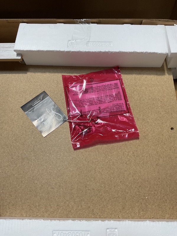 Photo 1 of  **PARTS ONLY ** Signature Design by Ashley Willowton Cottage Farmhouse Panel Headboard ONLY, King/California, Whitewash