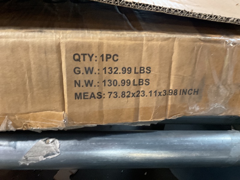 Photo 1 of **FOR PARTS ONLY/HAS SOME BENT PIECES** 5’ x 10’ Motorcycle Storage Sheds, Metal Shelter & Garage with Windows and Lockable Door Handle, Heavy Duty Vehicle Shed for All Weather, Anthracite with White Trim