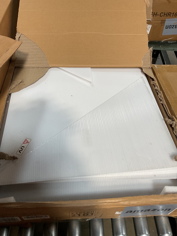 Photo 1 of **POSSIBLY PARTIAL SET BOX 1 OF 2 /MISSING ALUMINUM FRAMING PARTS** YITAHOME 6X12FT Polycarbonate Greenhouse Large Heavy Duty Green Houses Outdoor Greenhouses Aluminum Sliding Doors Vent Window for Garden Backyard, Sliver