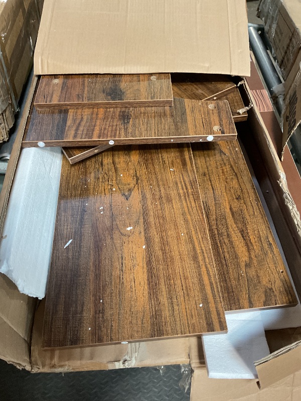 Photo 1 of **FOR PARTS ONLY/MISSING ASSEMBLY PIECES** LITTLE TREE Farmhouse Console Table, 63-Inch Narrow Wood Console Table Behind The Couch, Wood Entryway Table for Living Room, Hallway, Entrance, Brown