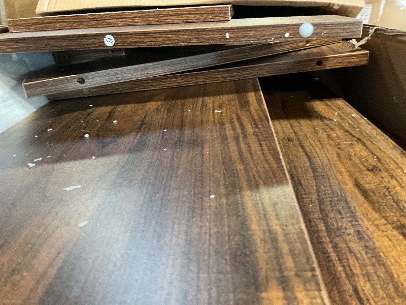 Photo 1 of **FOR PARTS ONLY/MISSING ASSEMBLY PIECES** LITTLE TREE Farmhouse Console Table, 63-Inch Narrow Wood Console Table Behind The Couch, Wood Entryway Table for Living Room, Hallway, Entrance, Brown