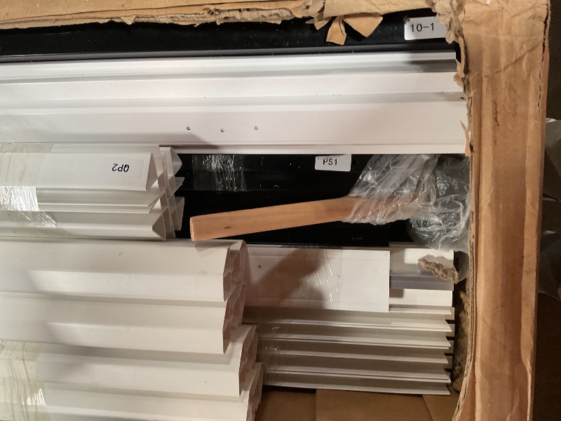 Photo 1 of **PARTIAL SET BOX 4 OF 4 ** 8x10 FT Outdoor Storage Resin Shed with Floor,Waterproof Plastic Garden Bike Shed with Lockable Door, Sloped Roof, Vents & Windows, Easy Assembly Tool Shed for Lawn, Backyard, Patio, Grey