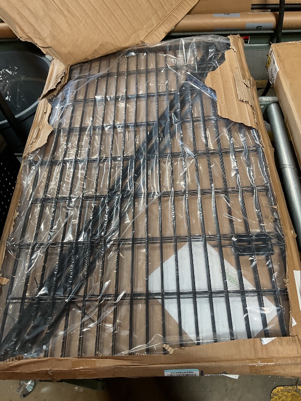 Photo 1 of 4 Panels No Dig Decorative Outdoor Garden Fence with Gate for Yard, 48 in(H) X 10.5 ft(L) Animal Barrier Fencing Rustproof Metal Wire Panel Border for Dog, Rabbits, and Patio Temporary Ground Stakes