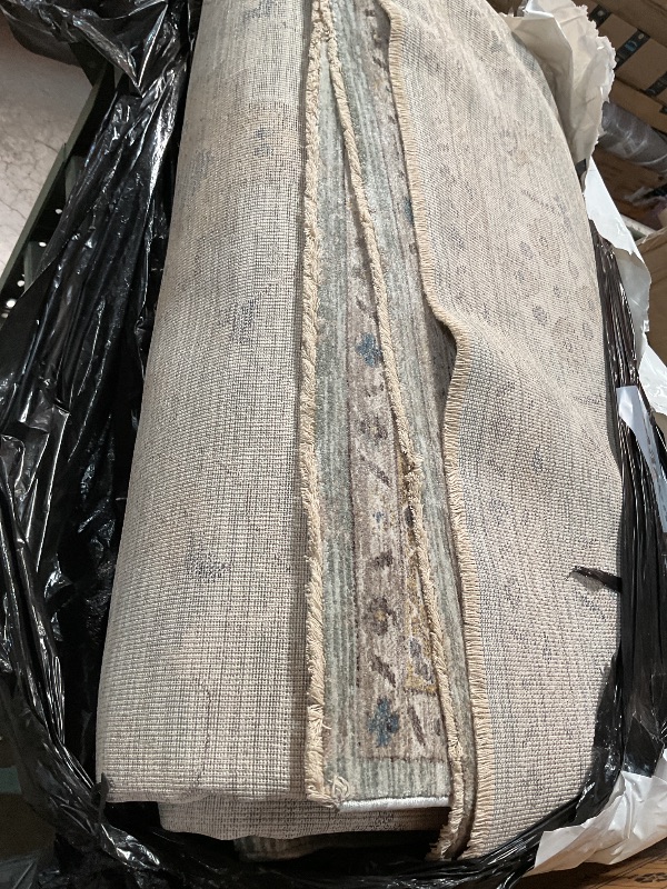 Photo 1 of **DIRTY FROM TRANSPORT **Loloi Magnolia Home by Joanna Gaines Millie Collection MIE-02 Sky/Gold 9'-6" x 13'-1", .25" Pile Height, Area Rug