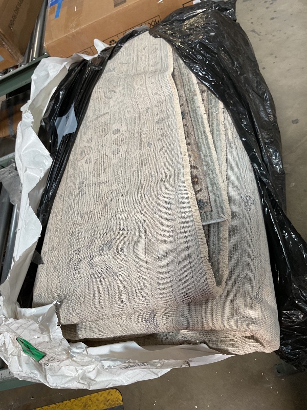 Photo 1 of **DIRTY FROM TRANSPORT **Loloi Magnolia Home by Joanna Gaines Millie Collection MIE-02 Sky/Gold 9'-6" x 13'-1", .25" Pile Height, Area Rug