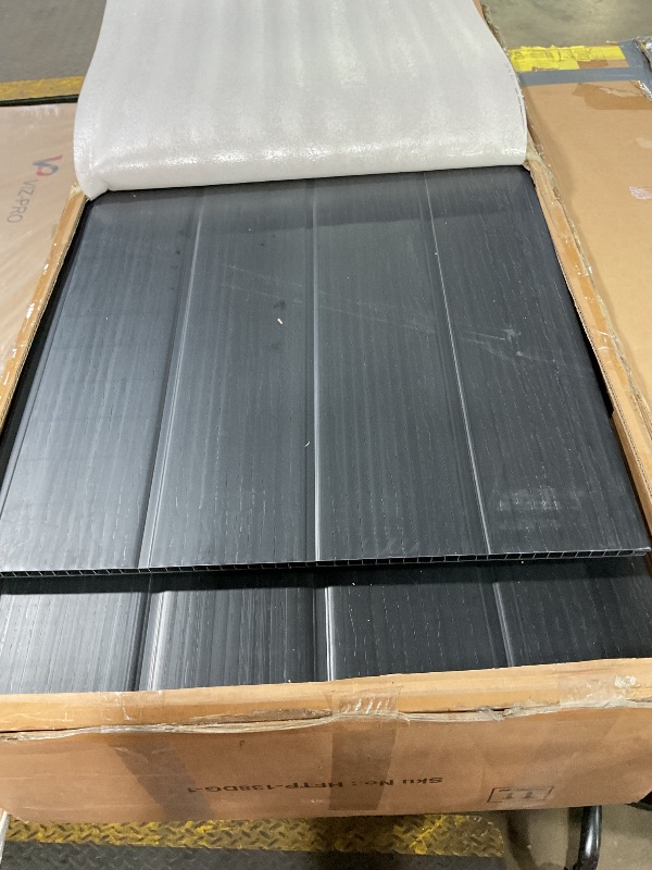 Photo 1 of 2/3 boxes*** YOPTO 8x8 FT Resin Outdoor Storage Shed,Waterproof Large Storage Space Tool Sheds with Hd Window and 12mm Thick Pp Board,Garden House w/Punched Vents & Locks,for Patio,Lawn,Backyard,Dark Gray