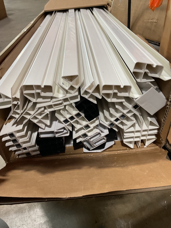 Photo 1 of 2/3 boxes*** YOPTO 8x8 FT Resin Outdoor Storage Shed,Waterproof Large Storage Space Tool Sheds with Hd Window and 12mm Thick Pp Board,Garden House w/Punched Vents & Locks,for Patio,Lawn,Backyard,Dark Gray