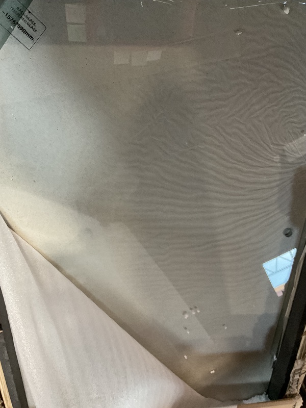 Photo 1 of **MISSING ASSEMBLY HARDWARE** FLYMUHJIA Curio Cabinet Glass Display Case for Collectibles with 4-Shelf Display Shelves, 64.2'Hx16.9''Lx14.6''W White