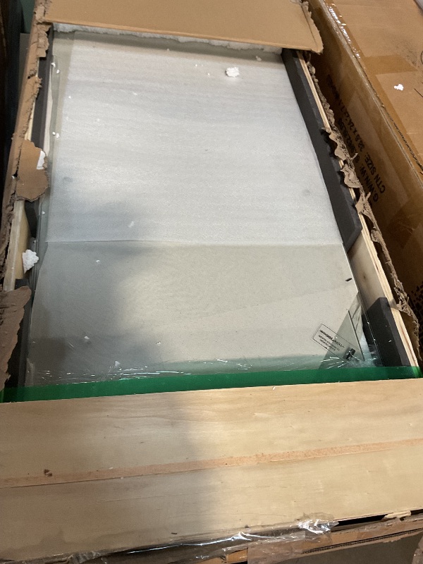 Photo 1 of **MISSING ASSEMBLY HARDWARE** FLYMUHJIA Curio Cabinet Glass Display Case for Collectibles with 4-Shelf Display Shelves, 64.2'Hx16.9''Lx14.6''W White