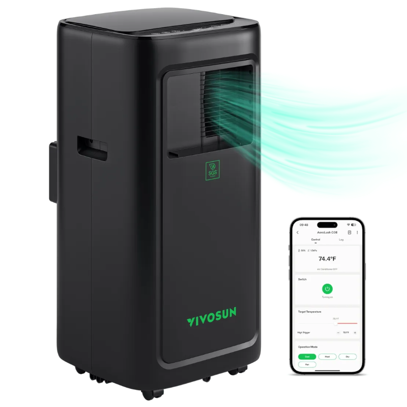 Photo 1 of AeroLush C08 Intelligent Air Conditioner, 4-in-1 Function, with Temperature & Humidity Sensor Probe