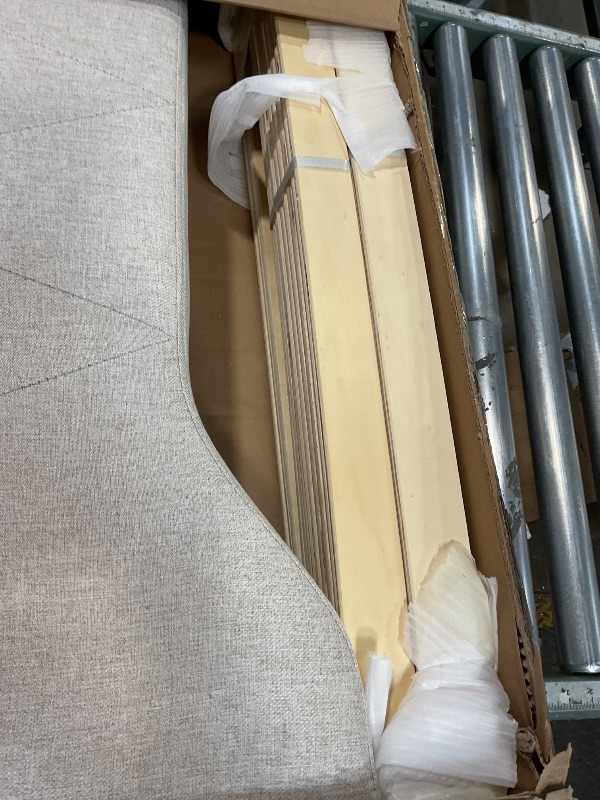 Photo 1 of **PARTIAL SET** KEIKI Twin Size Upholstery Daybed with Trundle and USB Charging Design, Twin to King Design Mid-Century Extendable Sofa Bed, Easy Assembly, No Box Spring Required, for Living Room and Bedroom, Beige