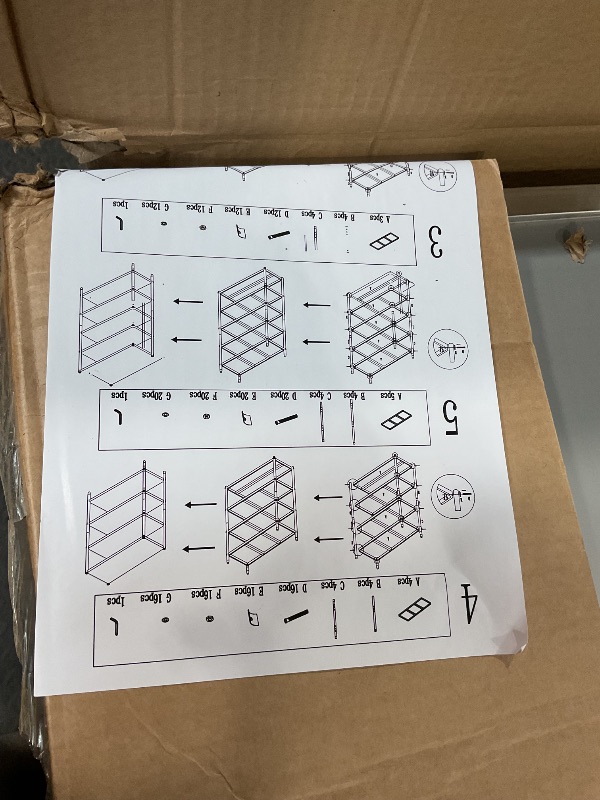 Photo 1 of *** FOR PARTS ONLY/ Missing Accessories, Legs & Sod Connections/Only Shelving Pieces in the Box*** VEVOR Storage Shelf, 4-Tier Stainless Steel Shelving, Storage Shelving Unit, 70.9 x 17.7 x 59.1 Inch Heavy Duty Storage Rack Shelving, 1320 Lbs Total Capaci