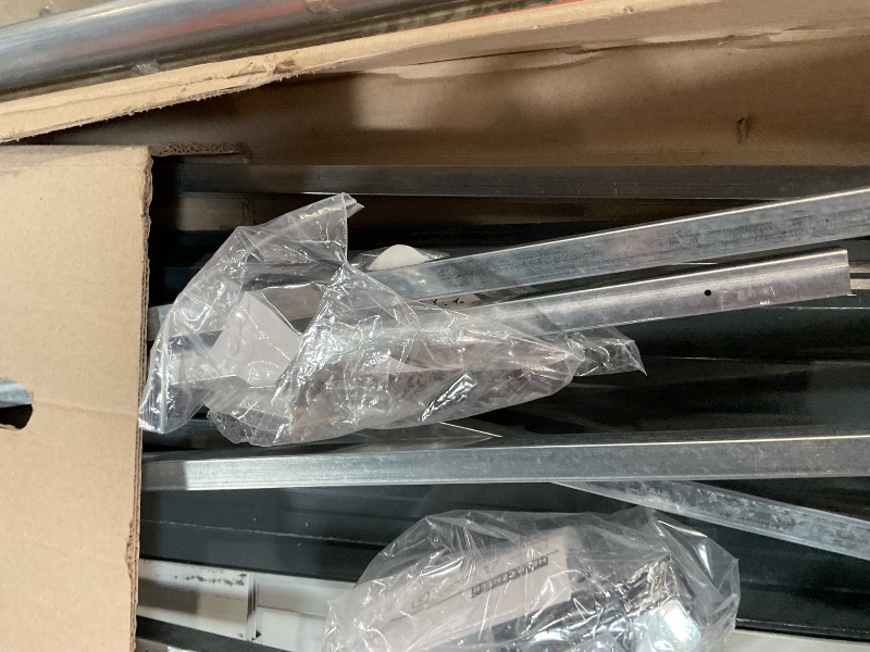 Photo 1 of ***FOR PARTS ONLY/MISSING ASSEMBLY PIECES*** DWVO 6x4ft Outdoor Storage Shed, Weatherproof Tool Shed w/Locking Entry & Ventilation for Grass Cutter, Bike, Equipment, Courtyard, Garden (Dark Gray)