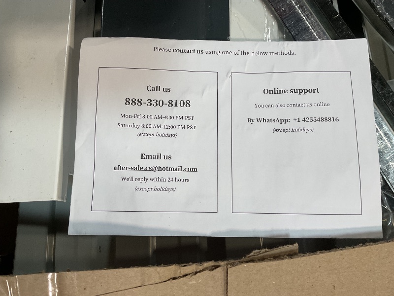 Photo 1 of ***FOR PARTS ONLY/MISSING ASSEMBLY PIECES*** DWVO 6x4ft Outdoor Storage Shed, Weatherproof Tool Shed w/Locking Entry & Ventilation for Grass Cutter, Bike, Equipment, Courtyard, Garden (Dark Gray)