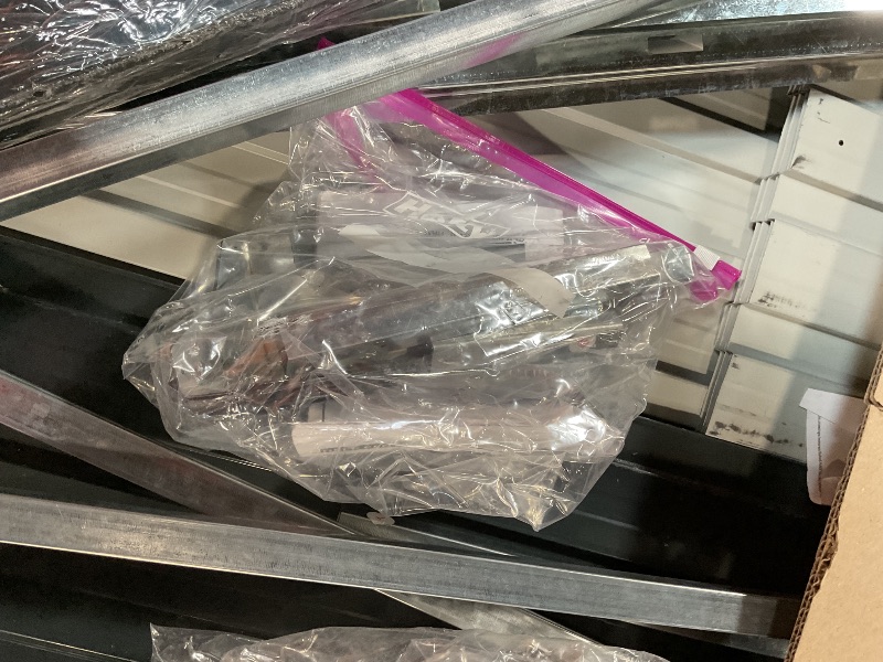 Photo 1 of ***FOR PARTS ONLY/MISSING ASSEMBLY PIECES*** DWVO 6x4ft Outdoor Storage Shed, Weatherproof Tool Shed w/Locking Entry & Ventilation for Grass Cutter, Bike, Equipment, Courtyard, Garden (Dark Gray)