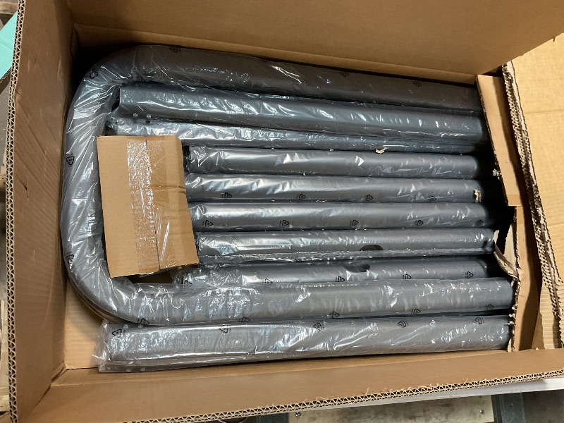 Photo 1 of **PARTIAL SET BOX 1 OF 2 ** EVAJOY 32ft x 16ft x 52in Metal Frame Swimming Pool Set, Rectangular Above Ground Pool Cover with Sand Filter Pump, Pool Ladder, Ground Cloth for Backyard, Garden, PVC, Blue