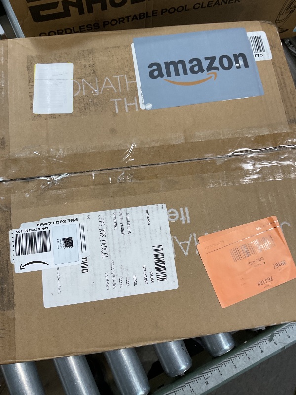 Photo 1 of **FOR PARTS ONLY/NON-FUNCTIONAL** JONATHAN Y JYL1307A Justina Wood Bead 14" 2-Light Farmhouse Bohemian Iron LED Flush Mount Rustic Coastal 2700K Cozy Warm Light Kitchen Hallway Bathroom Stairwell Entryway Foyer, Light Taupe/Chrome