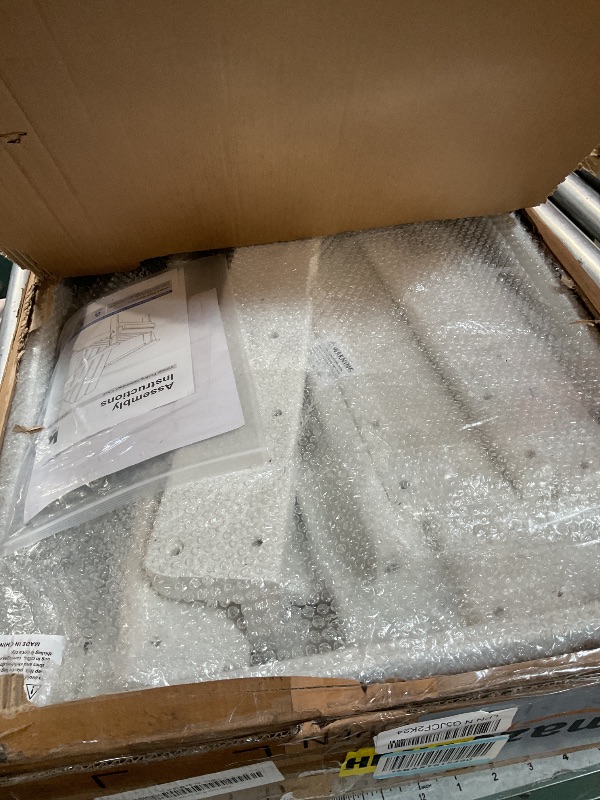 Photo 1 of **UNKNOWN MISSING PIECES (ASSEMBLY OR HARDWARE)/ DAMAGES**  KINGYES Folding Adirondack Chair 1 chair HDPE All-Weather Folding Adirondack Chair, White