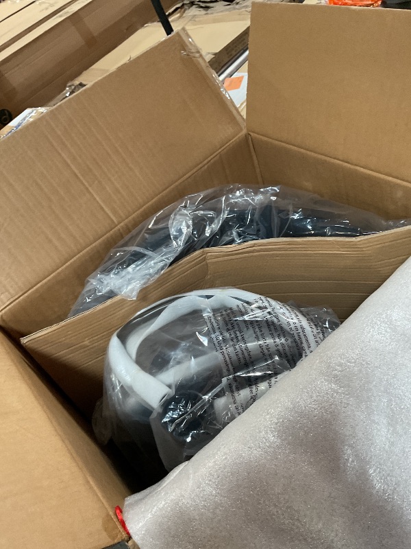 Photo 1 of ***PARTIAL SET/ ONLY 1** COLAMY Bar Stools Set of 3, Modern Swivel Bar Chairs, Adjustable Faux Leather Upholstered Barstools Counter Height with High Backrest for Bar, Kitchen Island, Dining Room, Black